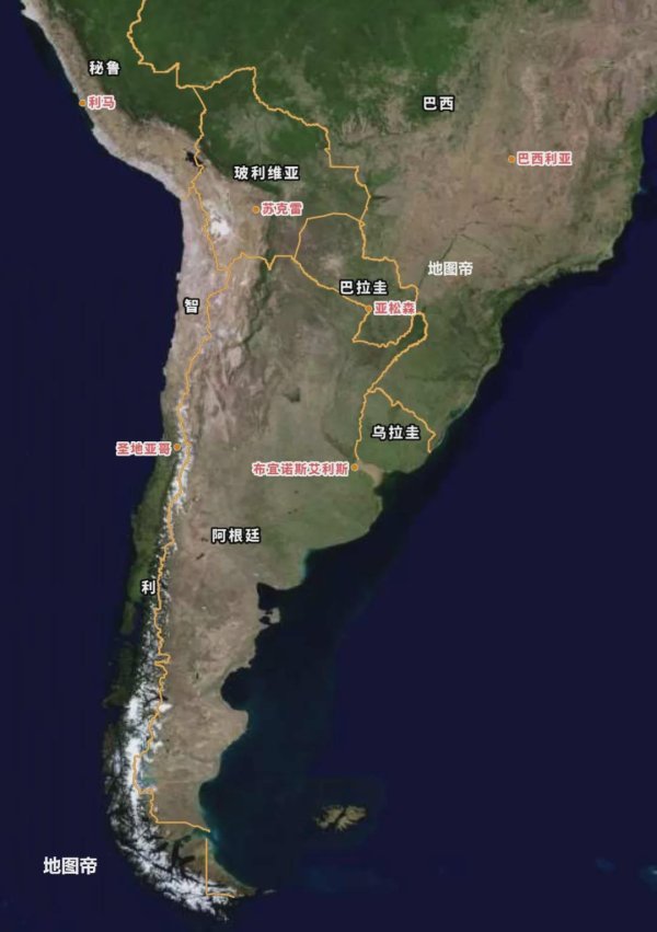 方舟配资 哪些国家的地图，“装得下”狭长智利？